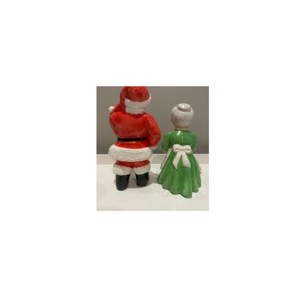 Vintage Ceramic Santa and Mrs. Claus - Picture 2 of 3